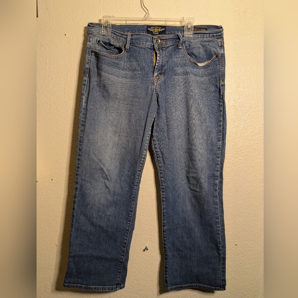 lucky Brand Women's Blue Jeans Seeet & Crop Size 14/32 Pre-owned - Picture 2 of 8